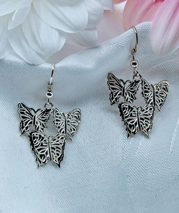 Butterfly Cluster Earrings