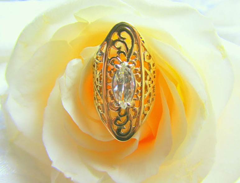 Marquis Diamond Ring