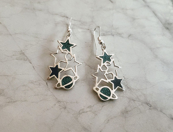 Stars and Planets Earrings